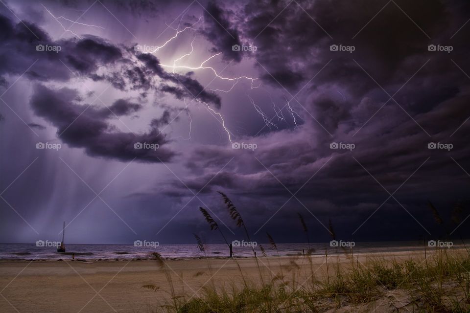 Lighting and thunderstorm 