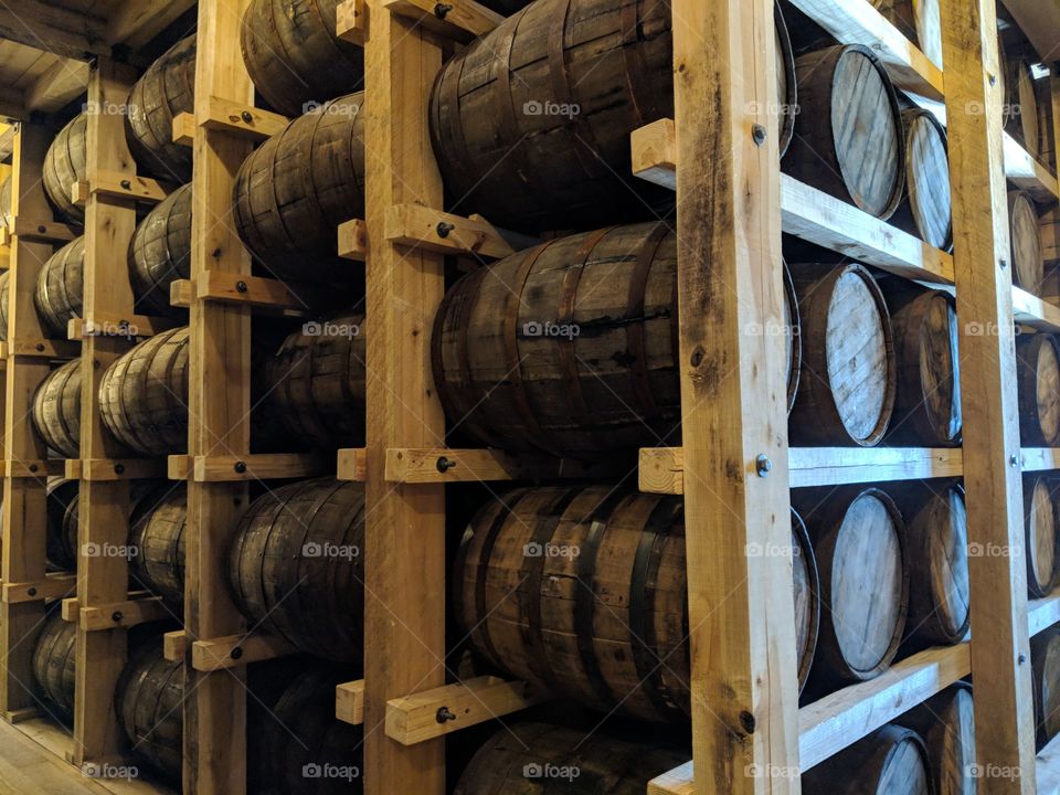 whiskey barrel room