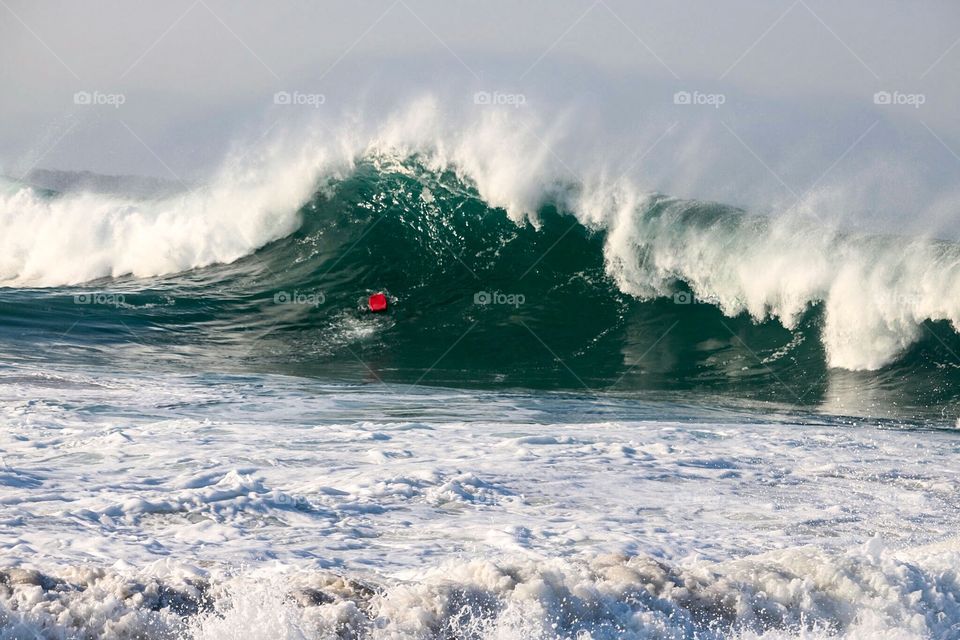 Huge wave at The Wedge, Newport Beach, CA