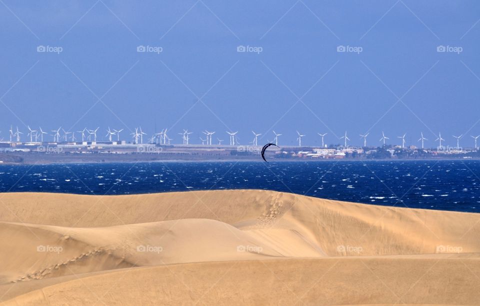 sandy dunes of maspalomas gran canaria Canary Island in Spain