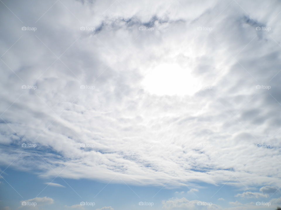 beautiful sky light and blue