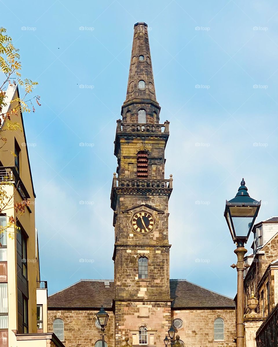Tower clock of the old church
