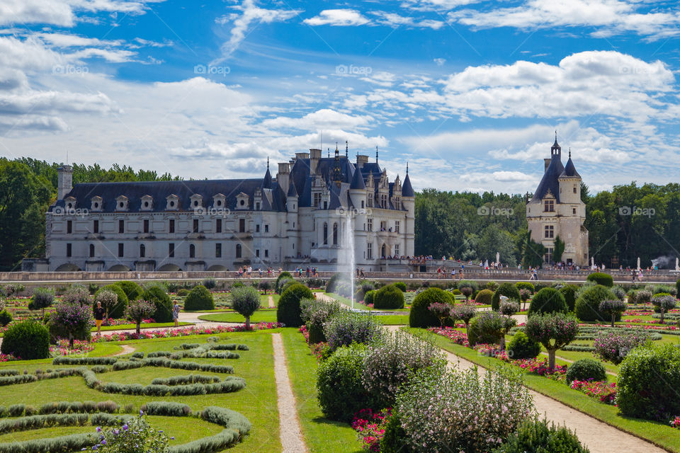 Loire Valley, Chenonceau Castle in France