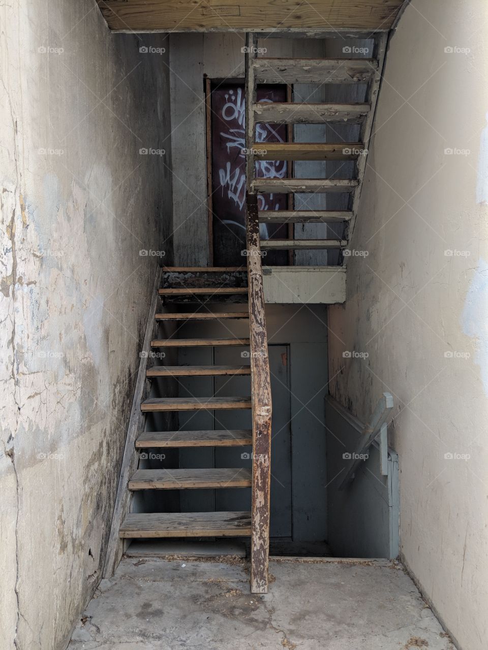 back alley stairs