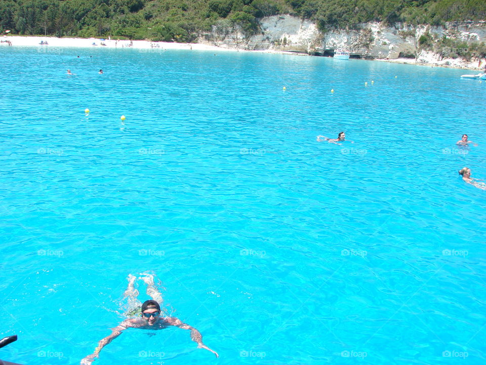 Early summer swimming in Ionian Sea