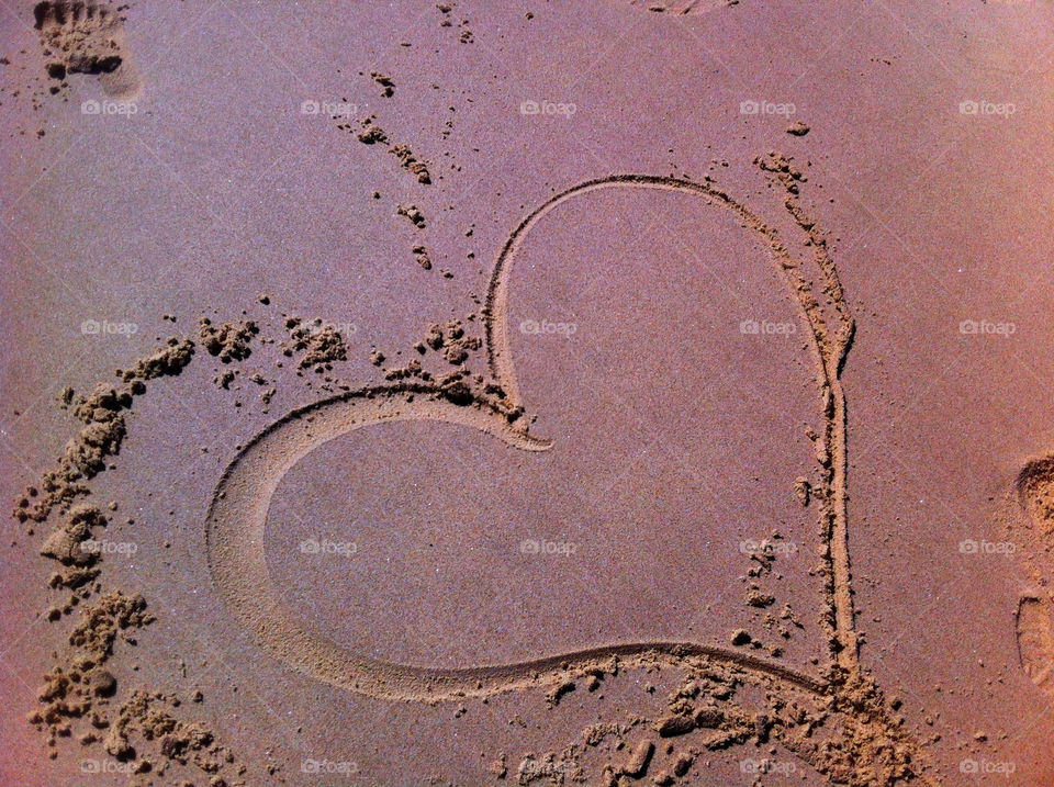 beach colors sand heart by king