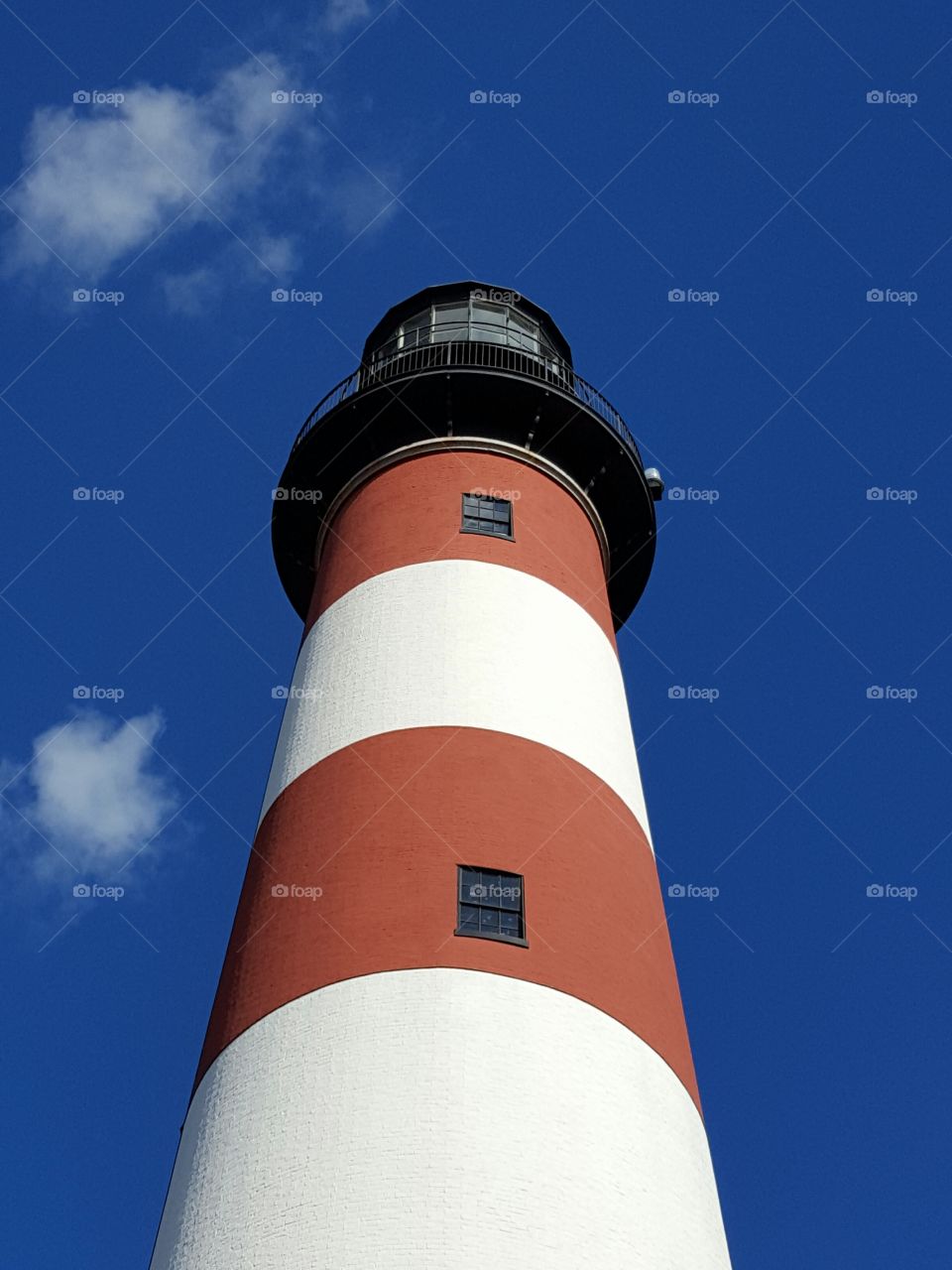 Lighthouse against blue sky