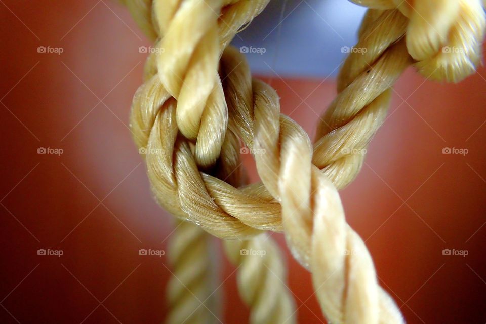 Close-up of nylon rope