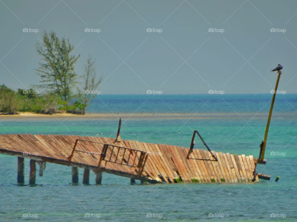 Collapsed Tropical Pier
