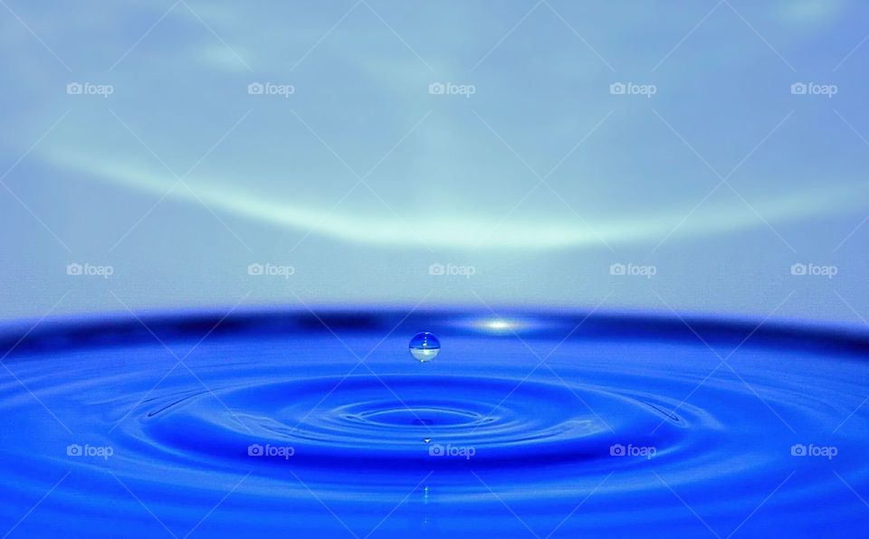 Colourful water drop image