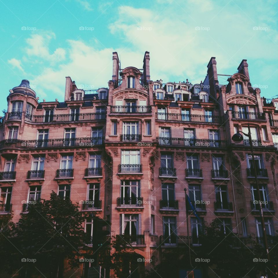 First day in Paris. Paris architecture 