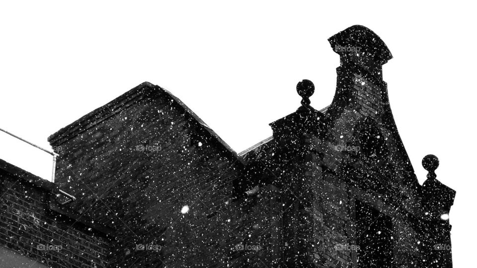 snowy architecture silhouette building, contact me if you want the architecture