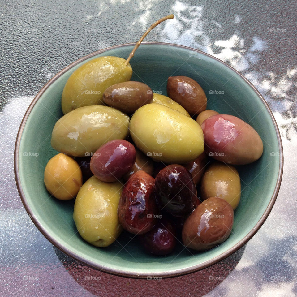green table glass bowl by sethwolfson
