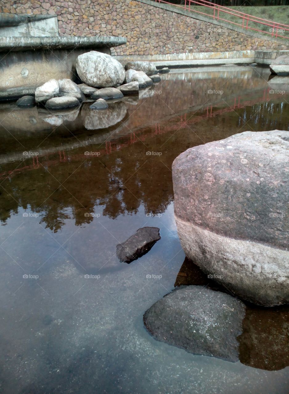 Stone, Rock, Water, Zen, Boulder