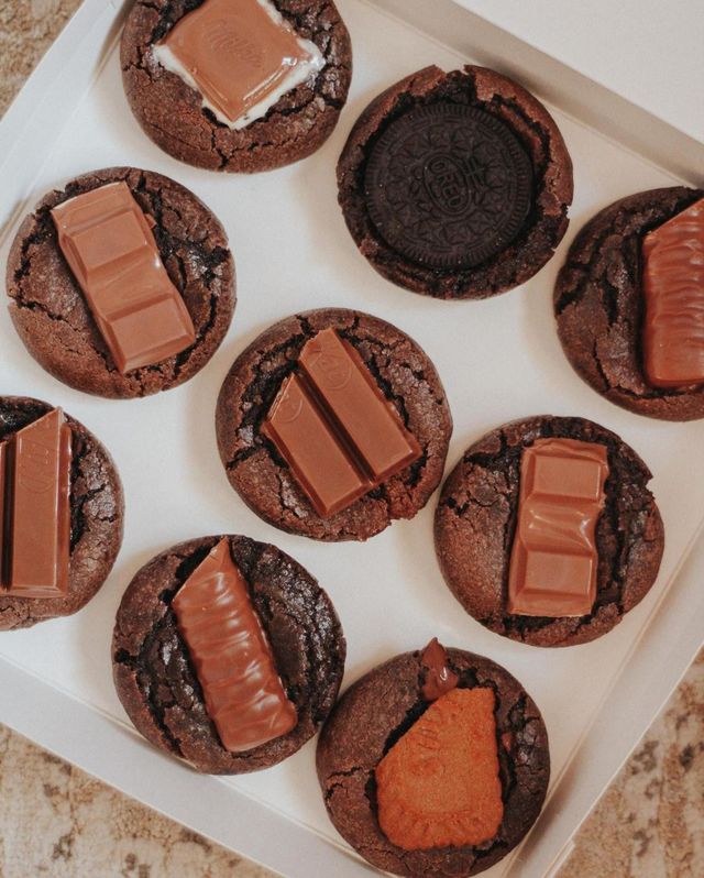 cookies with delicious chocolate