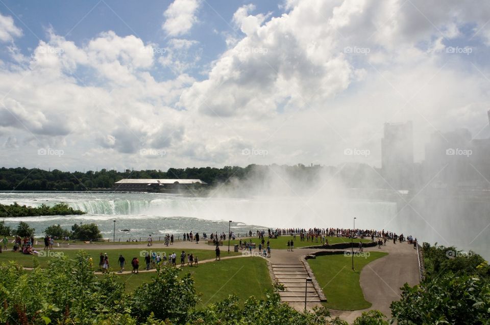 Scenic view of Niagara falls