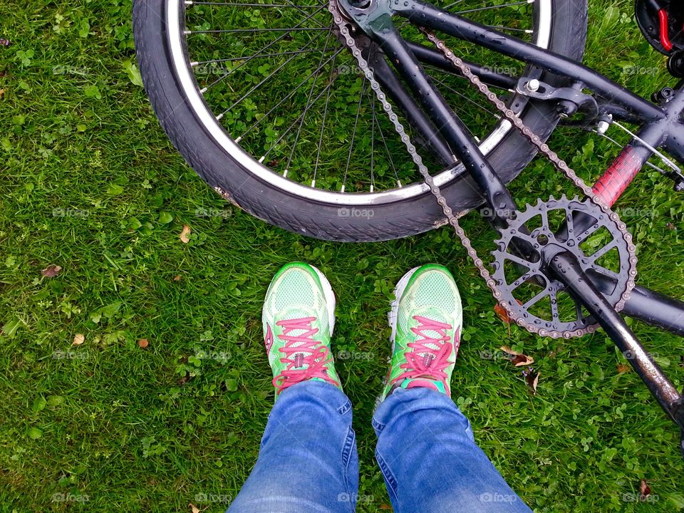 My son left his bike in the garden again!!!