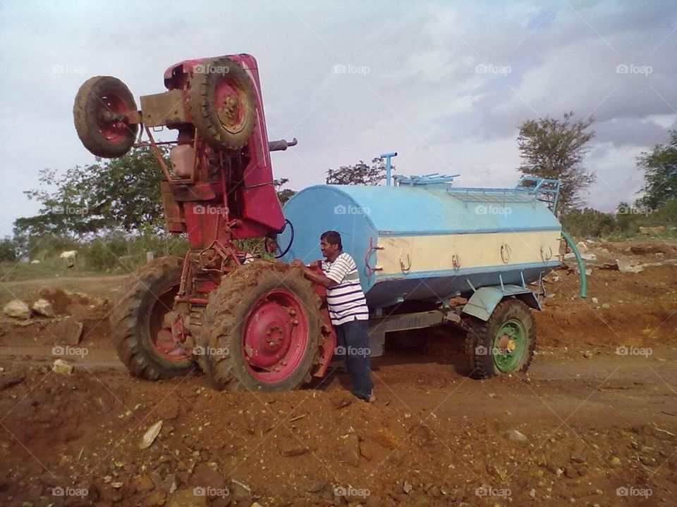 A dancing tractor