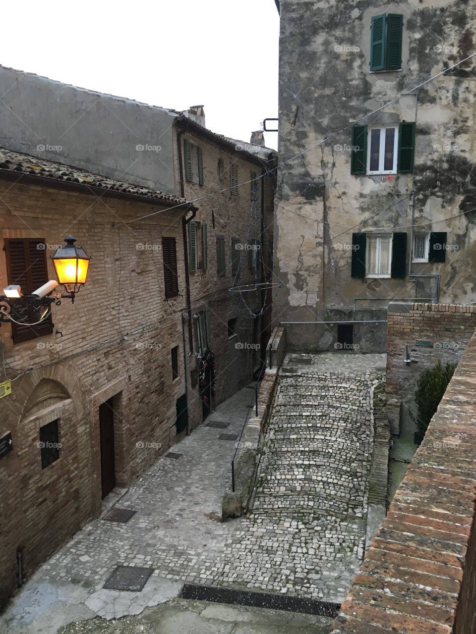 Old village view, Grottammare, Italy