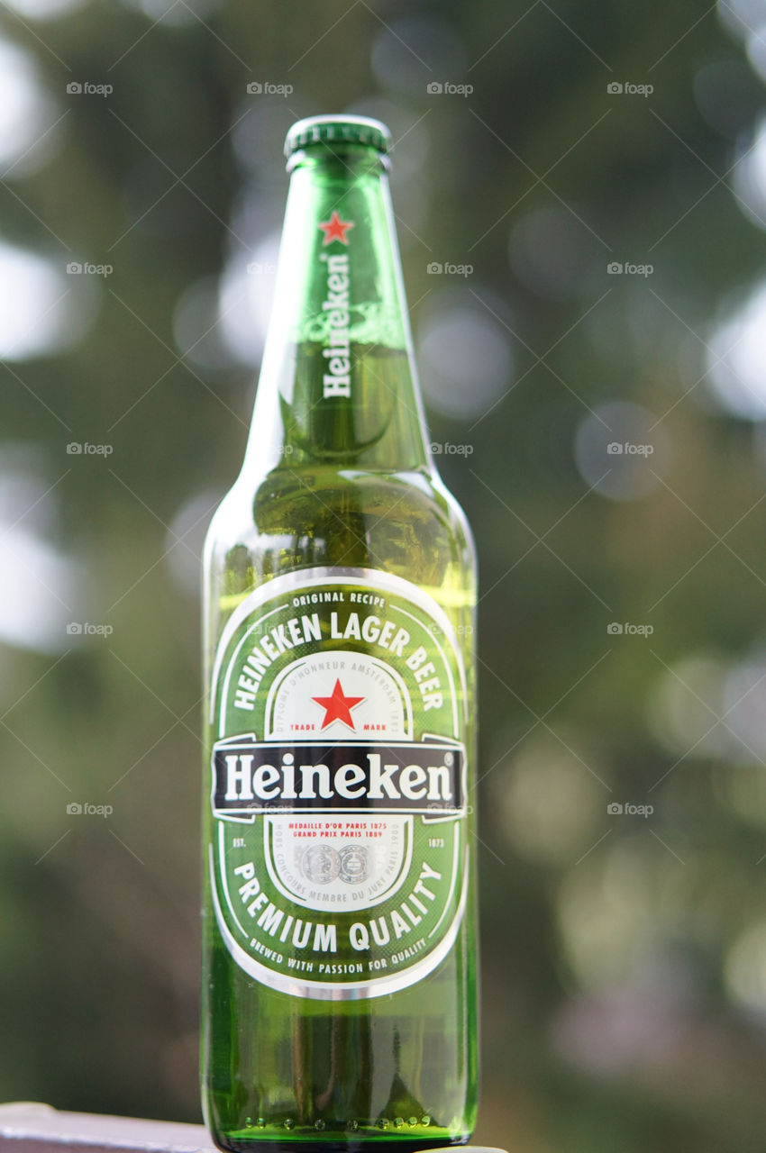 green drink beer bottle by lexlebeur