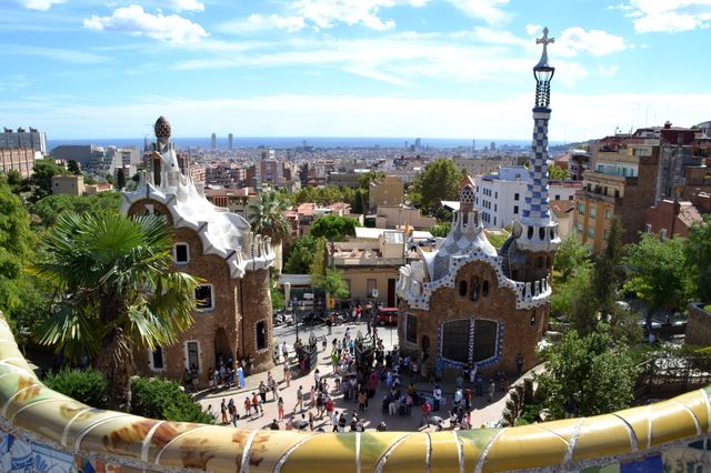 Park Guell in Barcelona, Spain