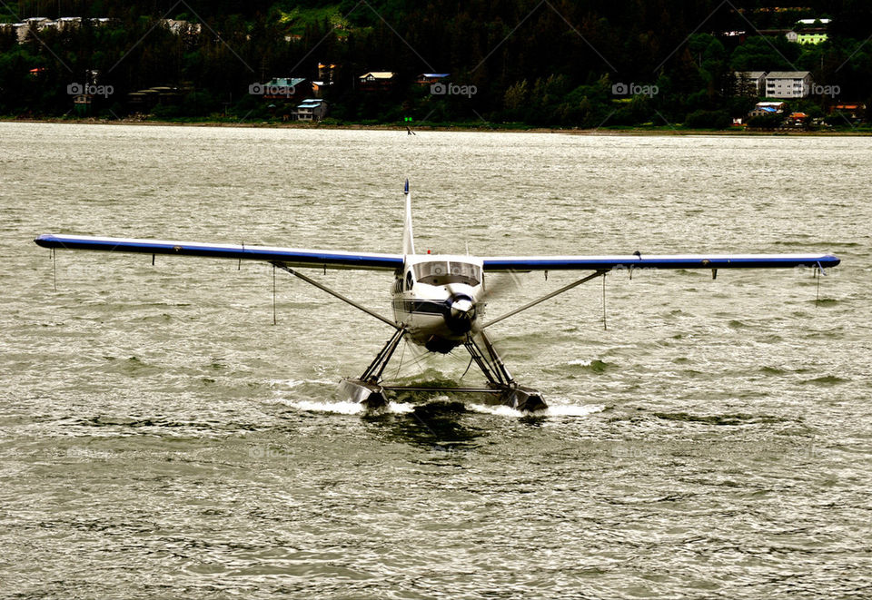 bay float plane juneau alaska by refocusphoto