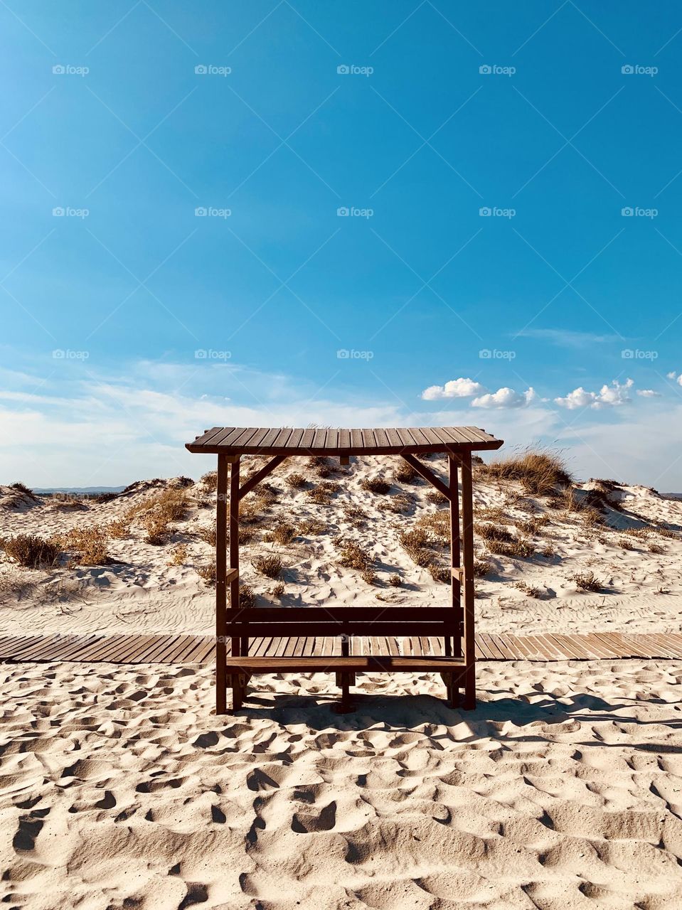 Bench on the beach