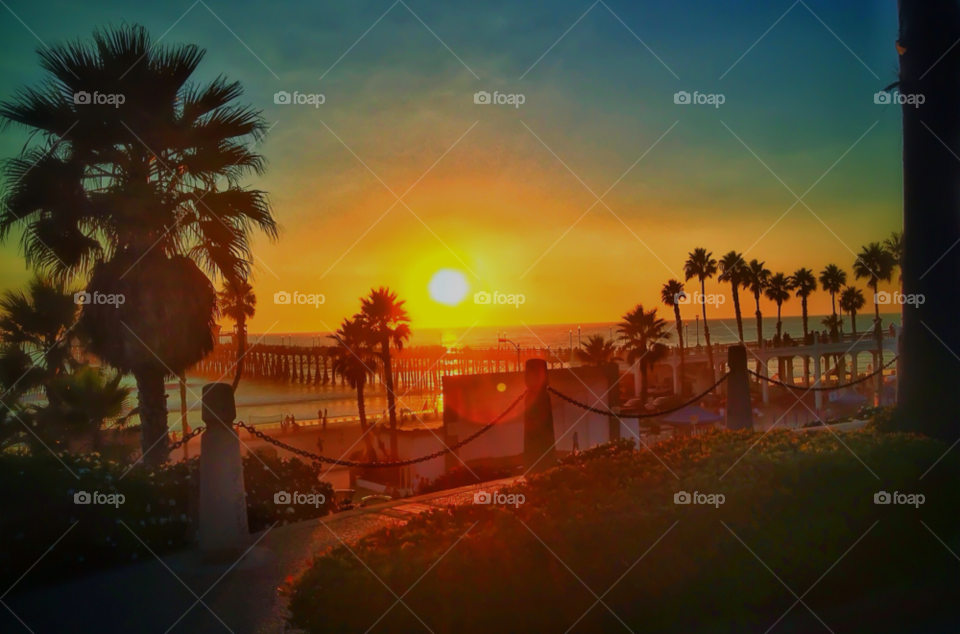 sunset relax california pier by jayafrica