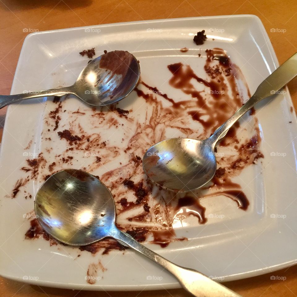 Finished dessert