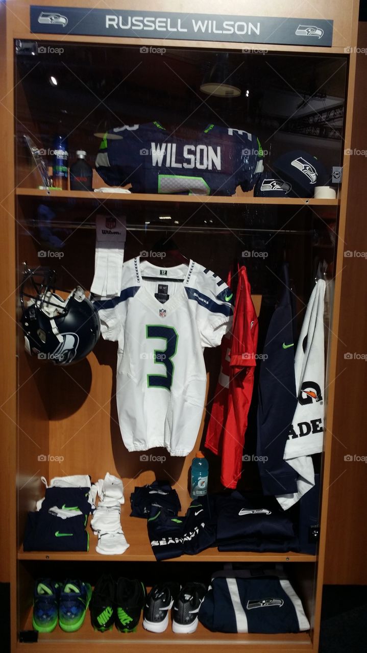 NFL experience 2015 mock up. Russell Wilson's seahawks locker