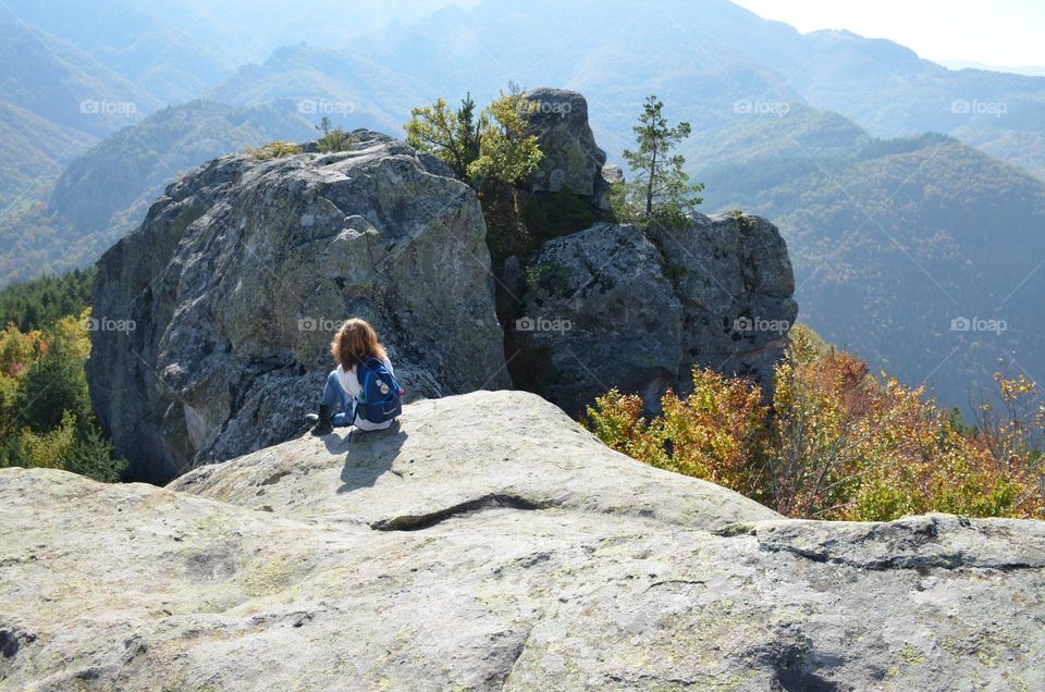 Meditating in nature