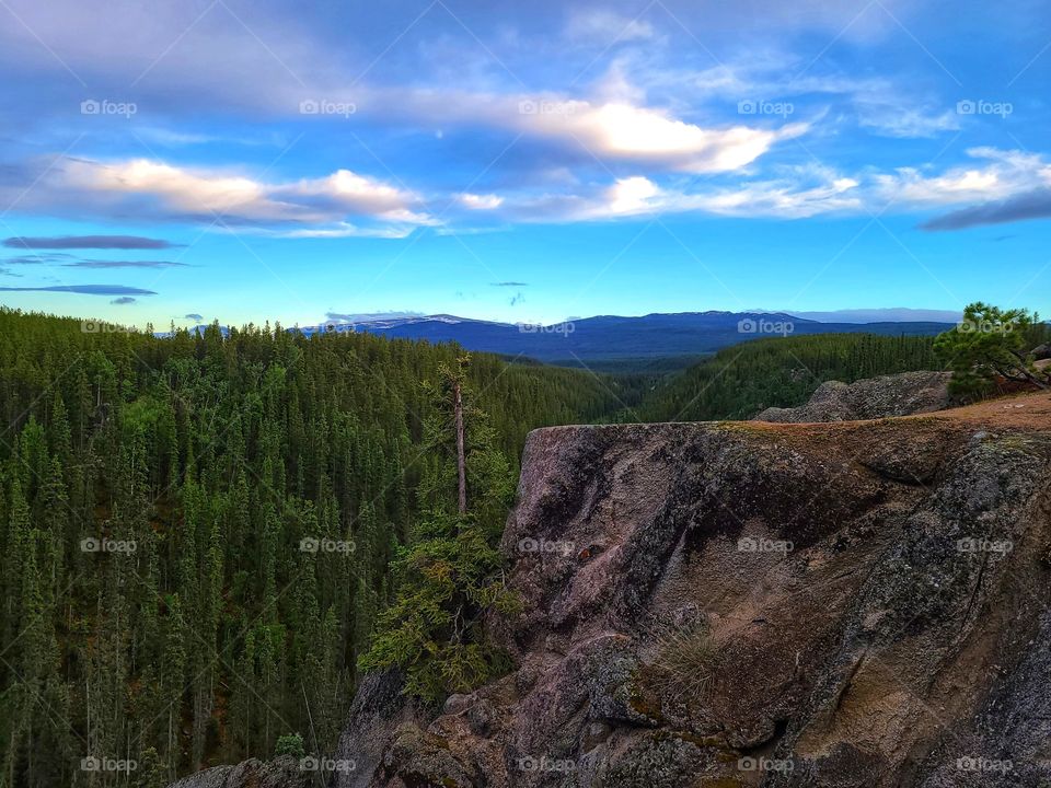 Ledge overlooking the beautiful Yukon River