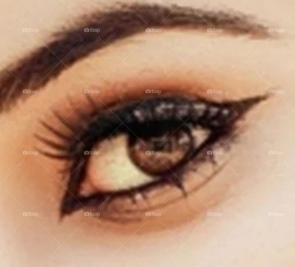 A close-up photo of my eye.