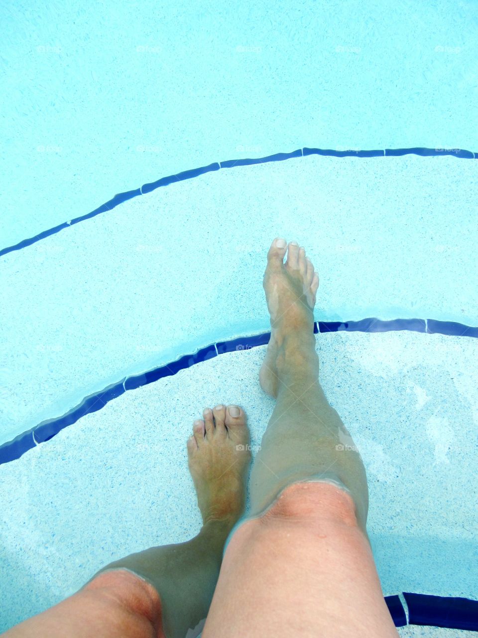 first steps into the pool