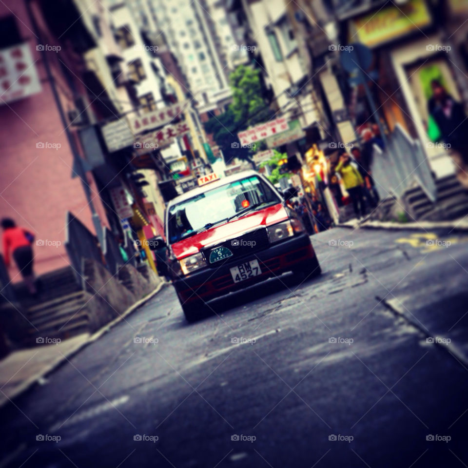 Hong Kong taxi