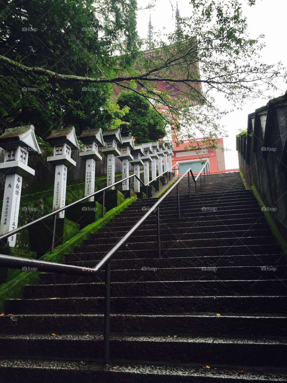 Japanese temple stairs