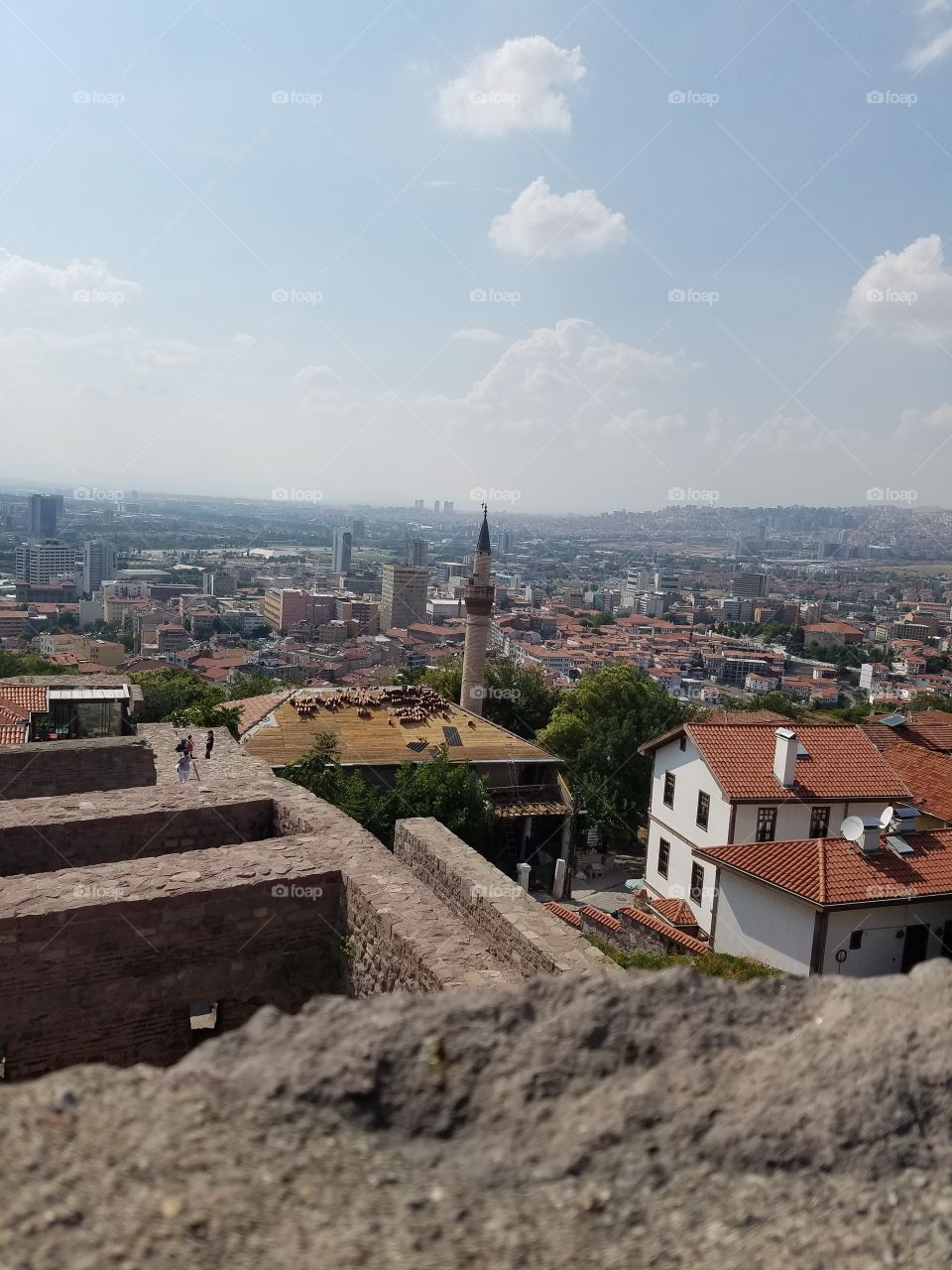 cityscape of Ankara Turkey from the castle