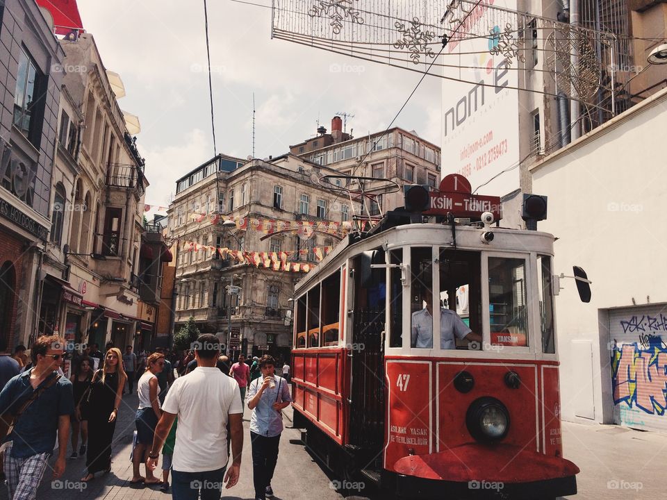 Trams = love. Still the place where Europe meets Asia 