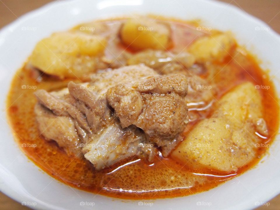 Thai massaman chicken curry