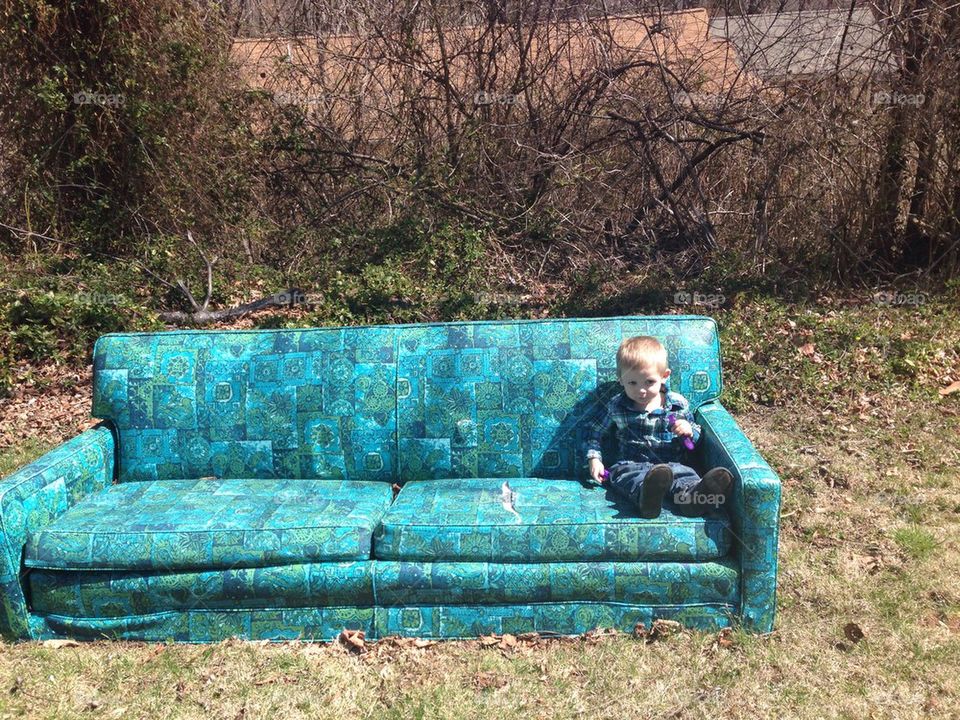 Outside couch 
