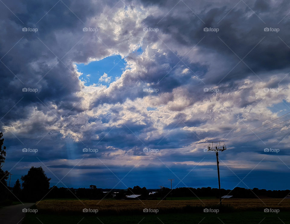 The sky before the Thunderstorm!