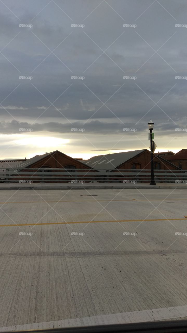 sunset over downtown Sacramento