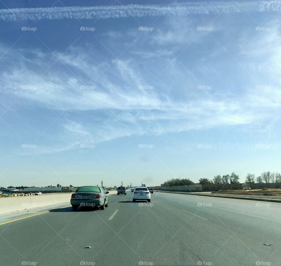 Riyadh Saudi Arabia Road veiw