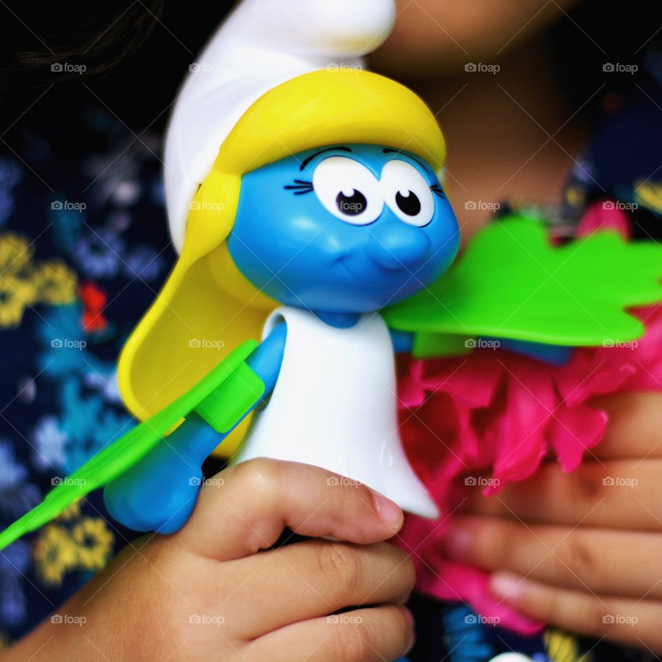 Smurfette colorful toy that my daughter loves.