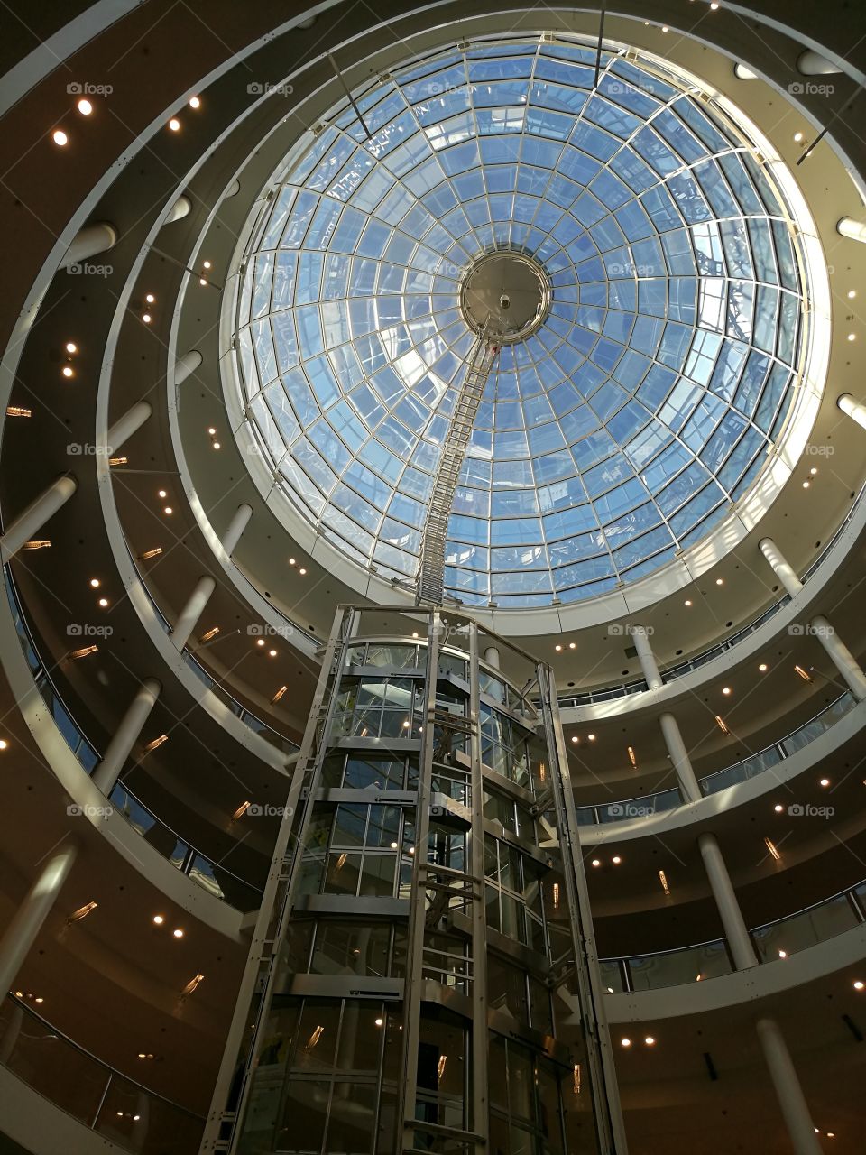 Atrium in a Shopping Mall in Stuttgart