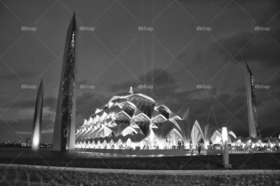 Mosque in the night