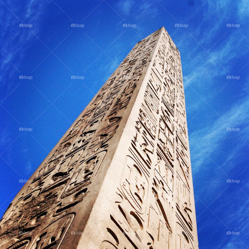 Obelisk in Karnak Temple 