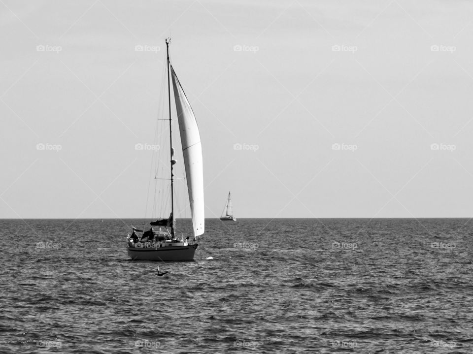 Sailing in the English Channel