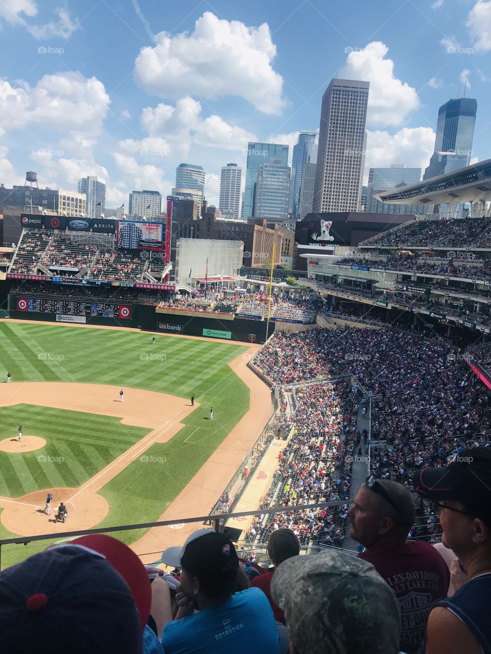 Gorgeous Twins field mowed to perfection ready for the next game to be played!! 