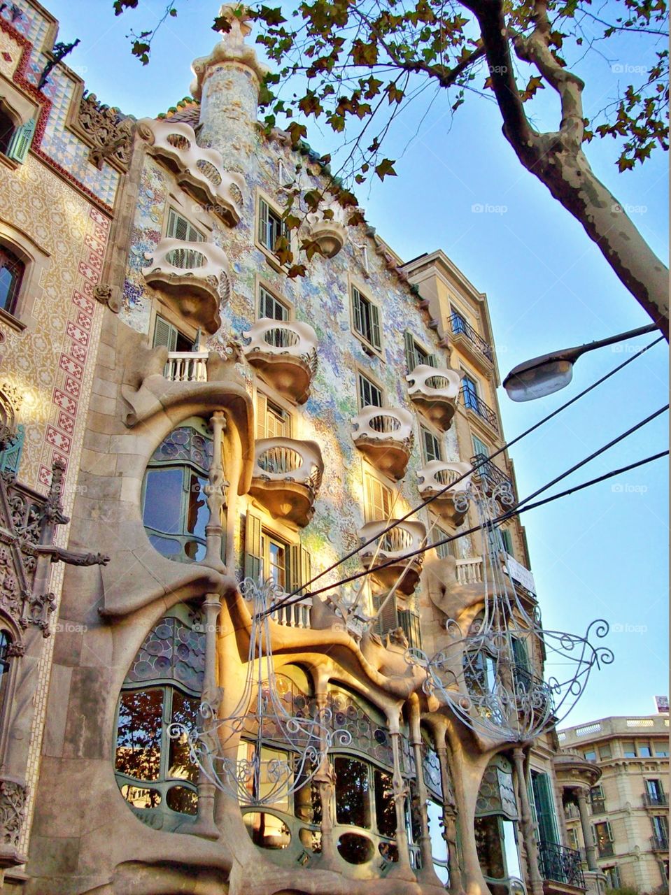 Barcelona. gaudi building in Barcelona